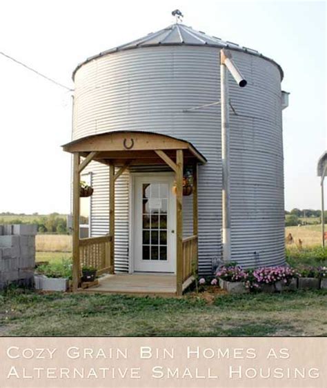 Cozy Grain Bin Homes As Alternative Small Housing Grain Bin House