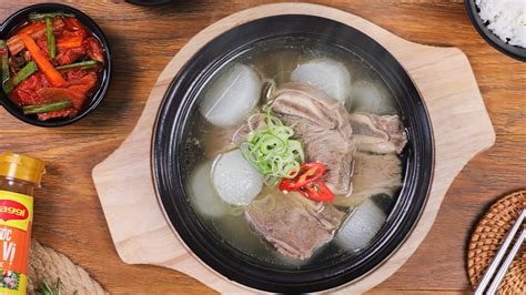 Canh Sườn Bò Hàn Quốc Cùng Maggi Nấu Món Mới Thời Thượng