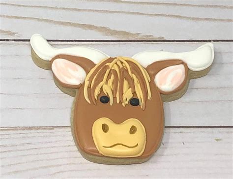 Highland Cow Head Cookie Cutter And Fondant Cutter And Clay Etsy
