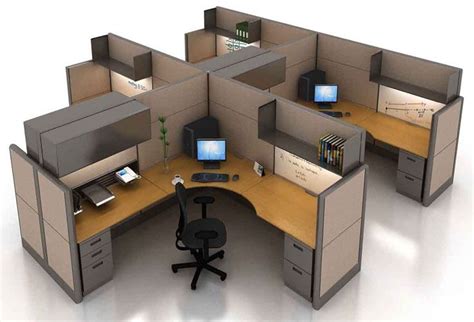 4 Person Cubicles Modular Office Furniture Modular Home Office