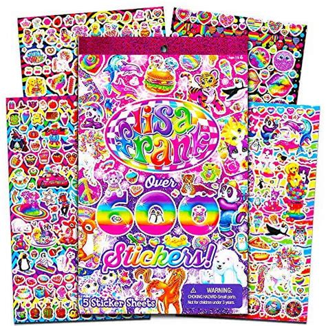 Lisa Frank Sticker Pad Over 600 Stickers