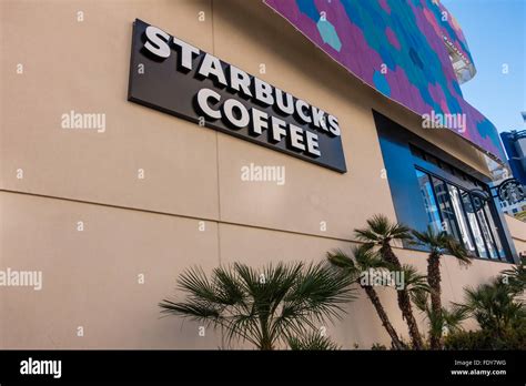 Starbucks Coffee Sign In Las Vegas Nevada Usa Stock Photo Alamy