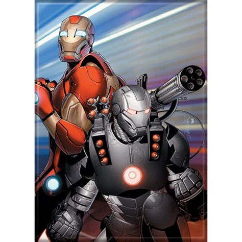 Marvel Comics Ultimate Iron Man And War Machine Characters Magnet