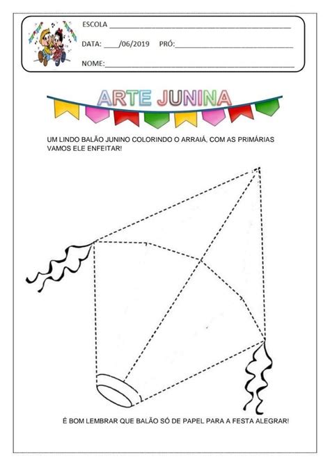 Atividades Festa Junina KIT DE ATIVIDADES KIT SÓ ESCOLA Projeto festa junina educação