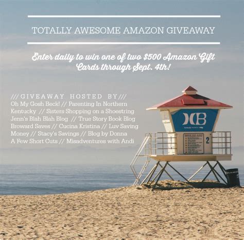 Enter To Win One Of Two Amazon Giveaways Jenns Blah Blah Blog Family Food Review