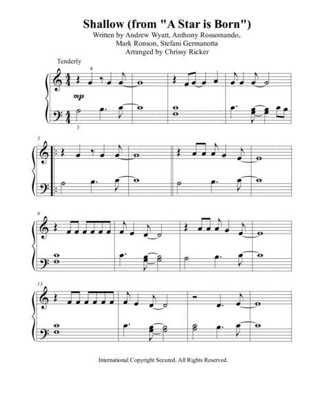 (no sound samples) pdf formats. Shallow Beginner Big Note Piano Sheet Music PDF Download - coolsheetmusic.com