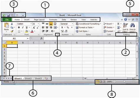 Gambar Lembar Kerja Excel Beserta Fungsinya Masing Masing