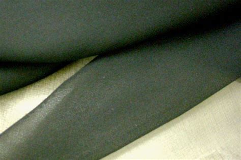 Stretch Silk Double Georgette Fabric Black 19mm