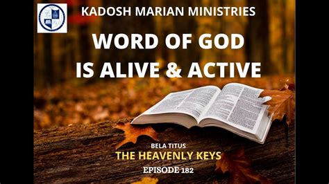 Word Of God Is Alive And Active Youtube