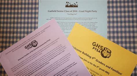 First Day Packet Documents On Ptsa Website Garfield High School Ptsa