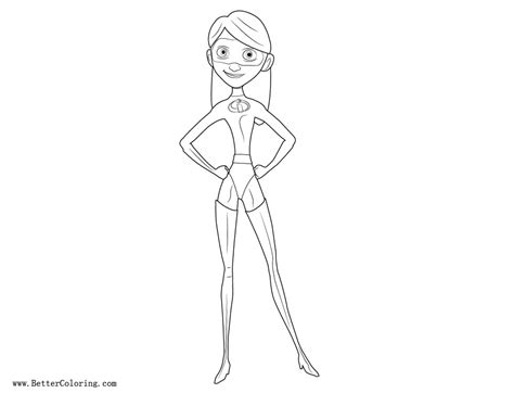 Violet Parr From Incredibles Coloring Pages Free Printable Coloring Pages