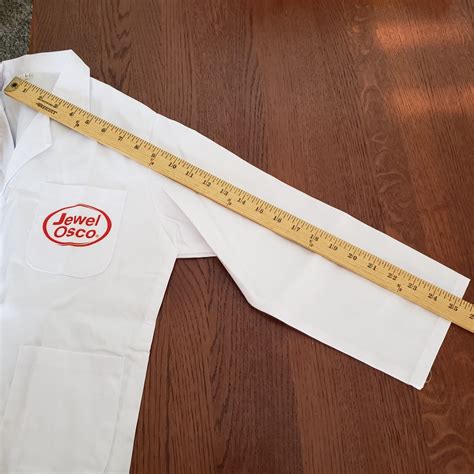 Jewel Osco Grocery White Employee Uniform Shirt Jacket Smock NEW Size