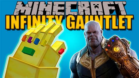 Infinity Gauntlet Mod El Guante De Thanos Avengers Minecraft Mod
