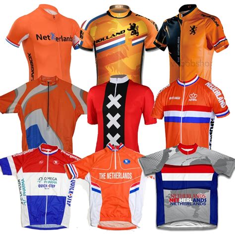 Holland Netherlands Dutch Fiets Kleding Cycling Jersey Bike Clothing