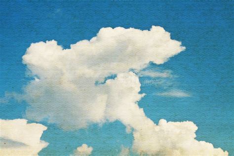 Vintage Clouds And Sky Background Stock Illustration Illustration Of