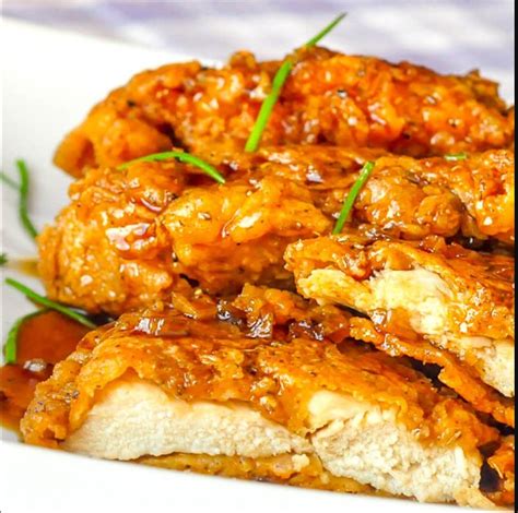 Double Crunch Honey Garlic Chicken Breasts Recipes Food