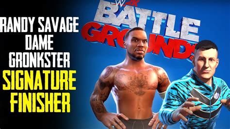 WWE BATTLEGROUNDS Randy Savage Gronkster Dame Signature
