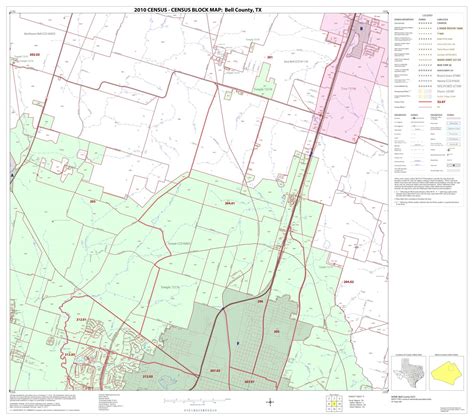 2010 Census County Block Map Bell County Block 9 The Portal To