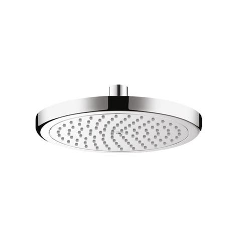 hansgrohe croma chrome round rain shower head fixed shower head 2 5 gpm 9 5 lpm in the shower
