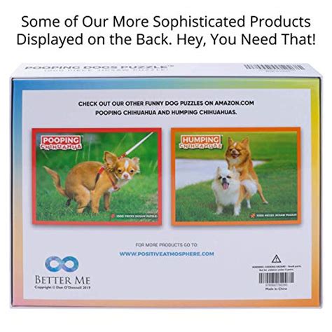Pooping Dogs 1000 Piece Dog Puzzles For Adults Funny T Dog Poop