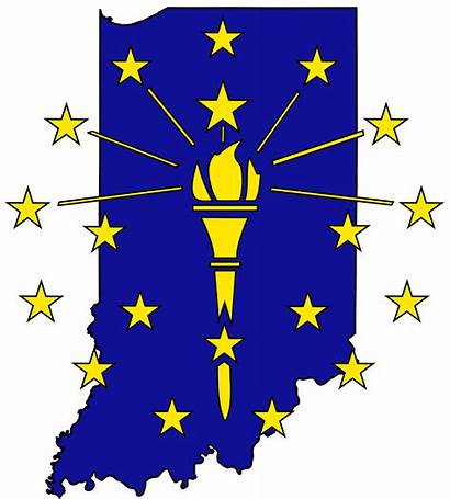 Indiana Torch Svg Flag State 1800 Wikimedia