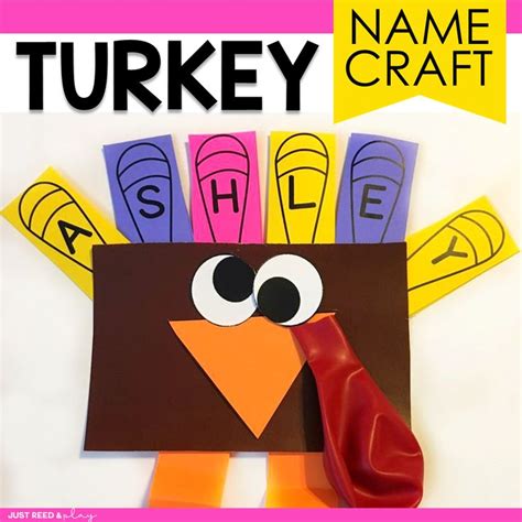 Thanksgiving candy bar wrappers, turkey treat, thanksgiving place setting, table decor, coworker treats. Turkey Craft | Thanksgiving Name Craft | Name crafts, Turkey craft, Crafts