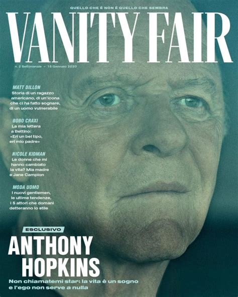 Anthony Hopkins Photographed By Charlie Gray For The Cover Of Vanity
