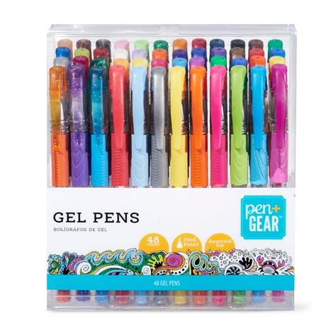 Pen Gear Gel Pens Assorted Colors 48 Count
