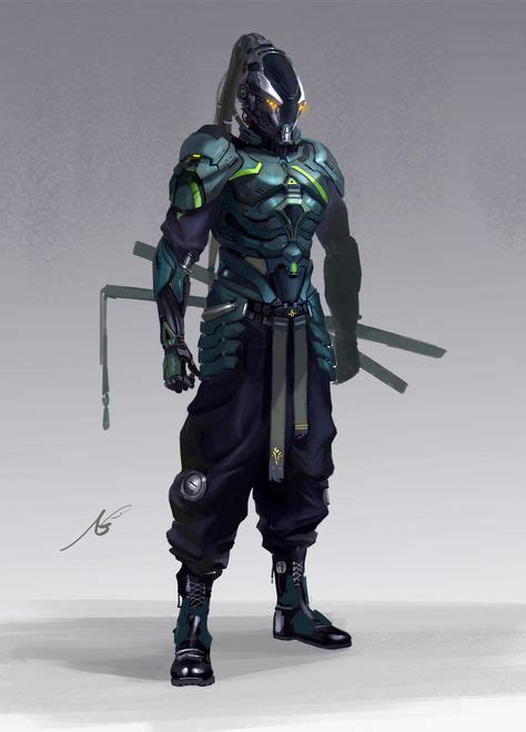 Tecno Ninja Con Esoscheletro Nel 2020 Ninja Armatura Da Samurai
