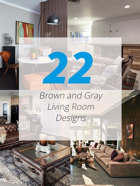 22 Gorgeous Brown And Gray Living Room Designs