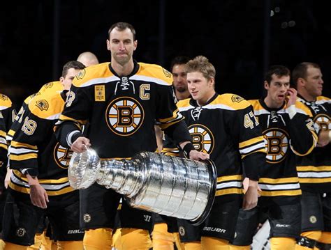 Boston Bruins Celebrate Stanley Cup Win As 2011 2012 Nhl Season Opens