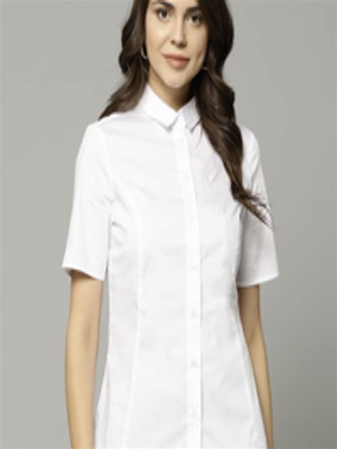 Buy Marks And Spencer Women White Regular Fit Solid Casual Shirt Shirts