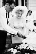 Marilyn Monroe and Arthur Miller on their wedding day, July 1st, 1956 ...