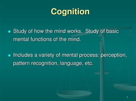 Ppt Cognition Powerpoint Presentation Free Download Id5738759