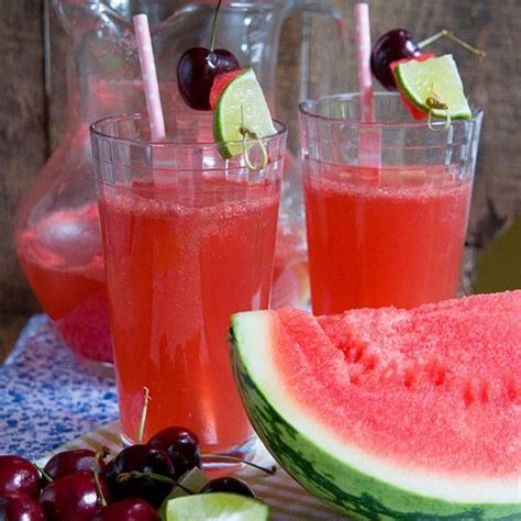 Watermelon Cherry Limeade Recipe From Lanas Cooking