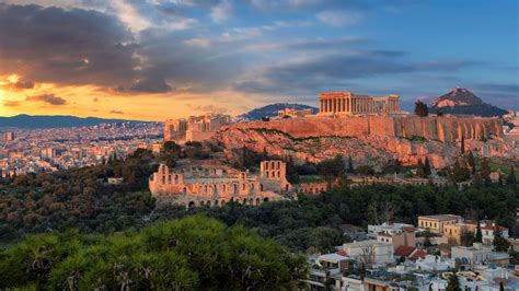 Wallpaper Acropolis Athens Greece Sky Clouds 5k Travel 23357