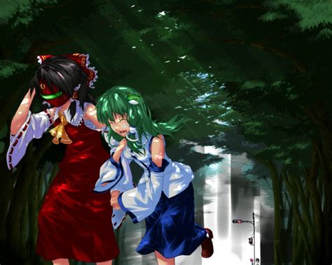 Hakurei Reimu Kochiya Sanae Komeiji Satori And Reiuji Utsuho Touhou And 1 More Drawn By