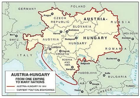 Map Of Austria Hungary 1870 Maps Of The World