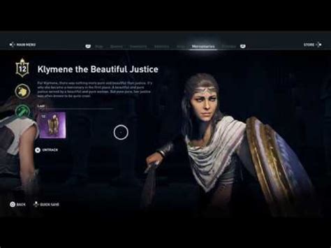 Assassin S Creed Odyssey Mercenaries Klymene The Beautiful Justice
