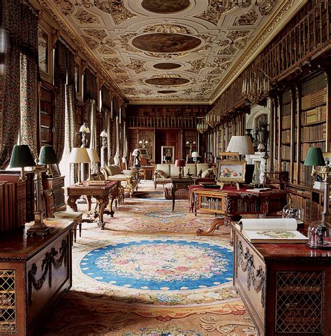 The Library Hall Inside The Duke Of Devonshires Home Chatsworth House