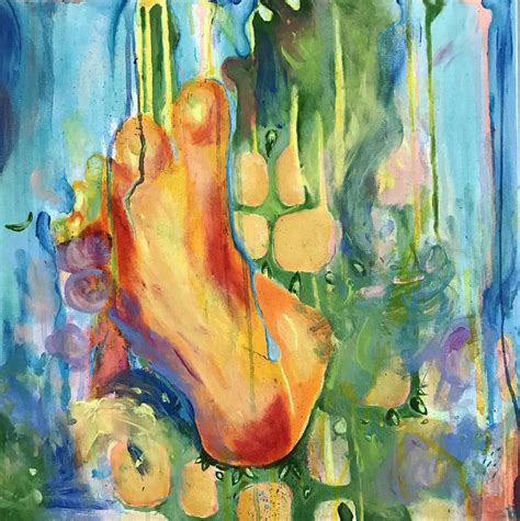 Trust Your Feet 👣 24x24 Acrylic And Oil Artofthedaysac Trust Yourself