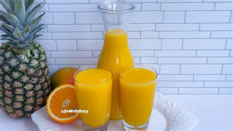 Pineapple Ginger Orange Mango Juice Cleanse And Detox Youtube