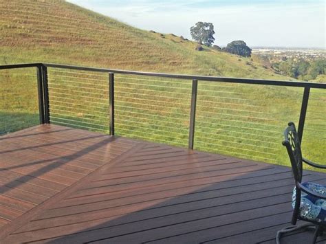 How far can a cable railing span? Black Aluminum Cable Railing - Vacaville, CA | Cable ...