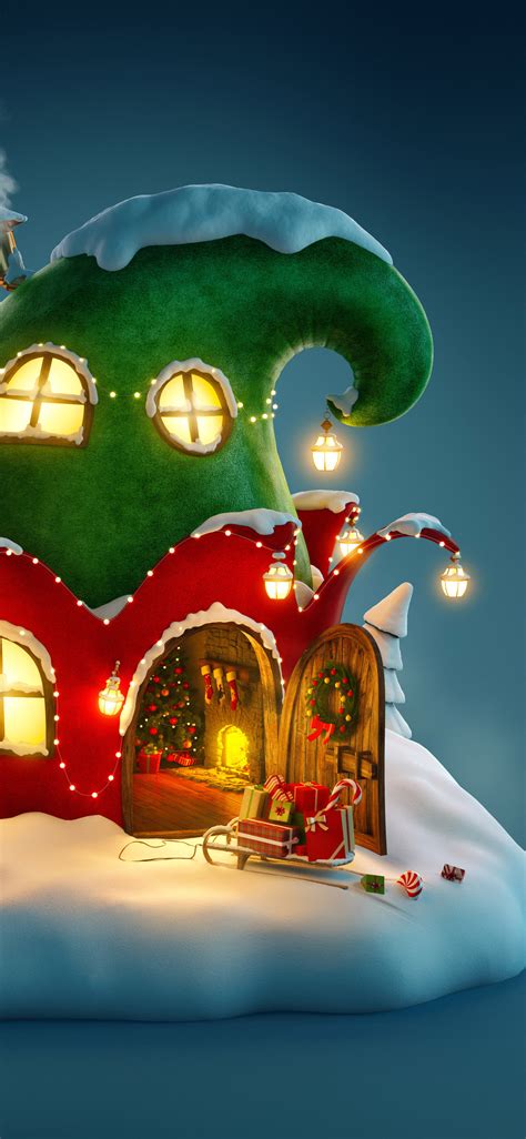 Free Download 1125x2436 Christmas Fairy House 4k Iphone Xsiphone
