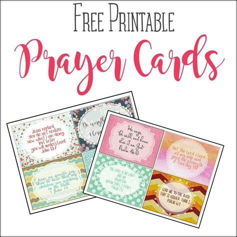 Printable Prayer Cards