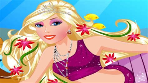 Barbie Mermaid Dressup Disney Games For Kids Youtube