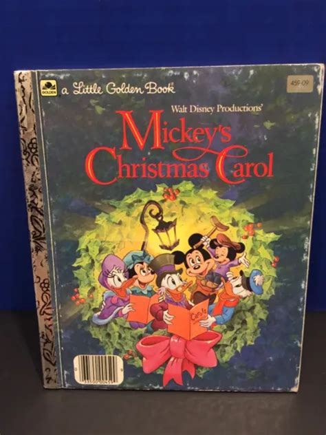 Vintage 1983 Little Golden Book Walt Disneys Mickeys Christmas Carol