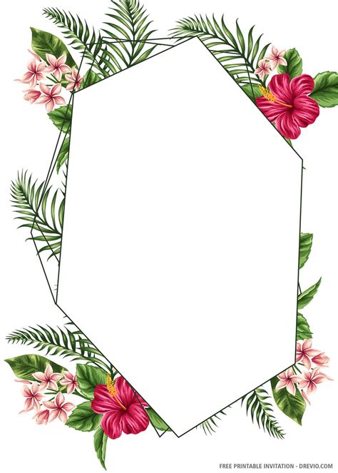There's so many ideas out there, from rustic chic to modern and elegant to vintage and. (FREE PRINTABLE) - Tropical Hexagon Wedding Invitation ...