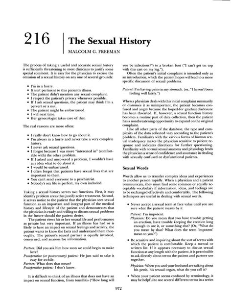 Pdf Sexual History