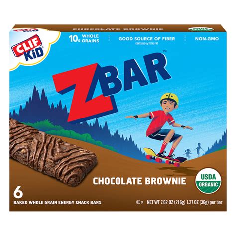 Save On Clif Kid Zbar Energy Snack Chocolate Brownie Organic 6 Ct